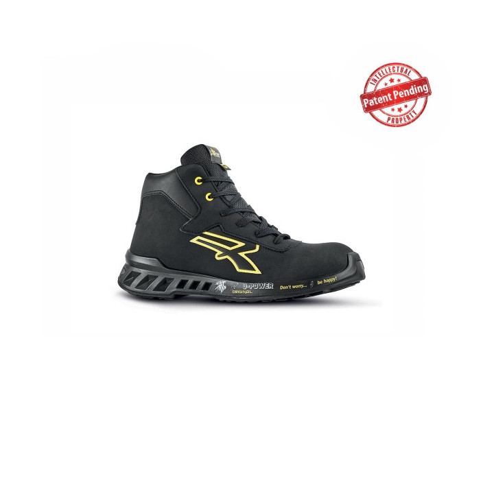 Upower Nelson S ESD Calzado de Seguridad Altos Impermeables - Talla 35 - Empeine Microfibra Efecto Nabuk