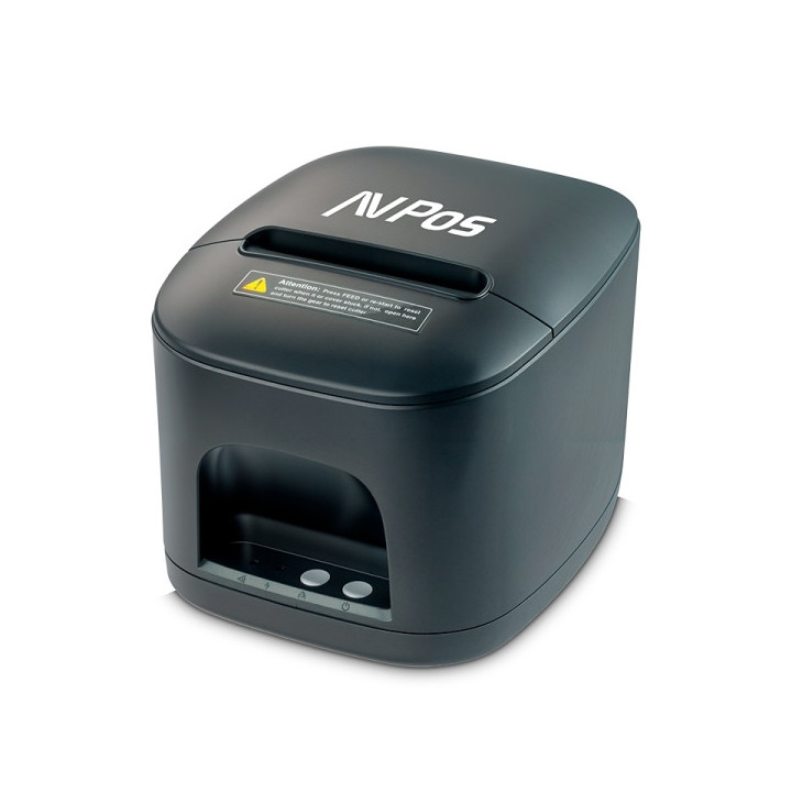 AVPos TC15USB Impresora Termica Tickets - Velocidad 260mm/s - Autocorte Parcial - USB - Color Negro