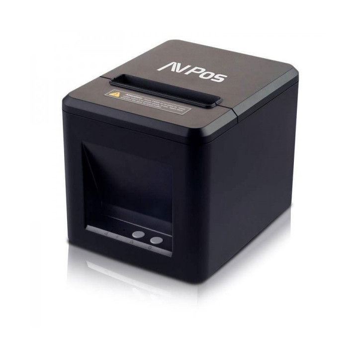 AVPos AVP-TC40NET Impresora Termica Tickets - Velocidad 260mm/s - Autocorte Parcial - USB y LAN - Color Negro