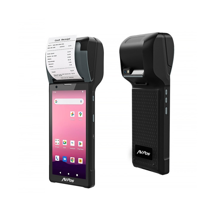 AVPos Capturador PDA Impresora TC600 6" OctaCore - 4GB - 128GB - WIFI BT NFC 4G  - 2800mAh - Escaner de Codigos de Barras 2D