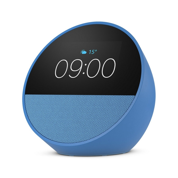 Amazon Echo Spot Altavoz y Despertador Inteligente - Sonido Potente e Intenso - Alexa - Color Azul