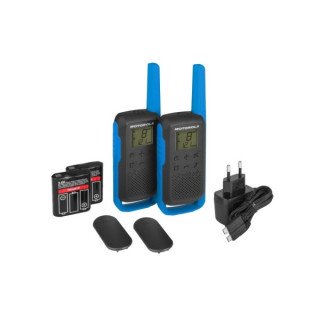 Motorola T62 Pack 2 Walkie Talkies - 16 Canales PMR446 + 121 Codigos de Privacidad- Alcance hasta 8Km - Autonomia hasta 29h - C