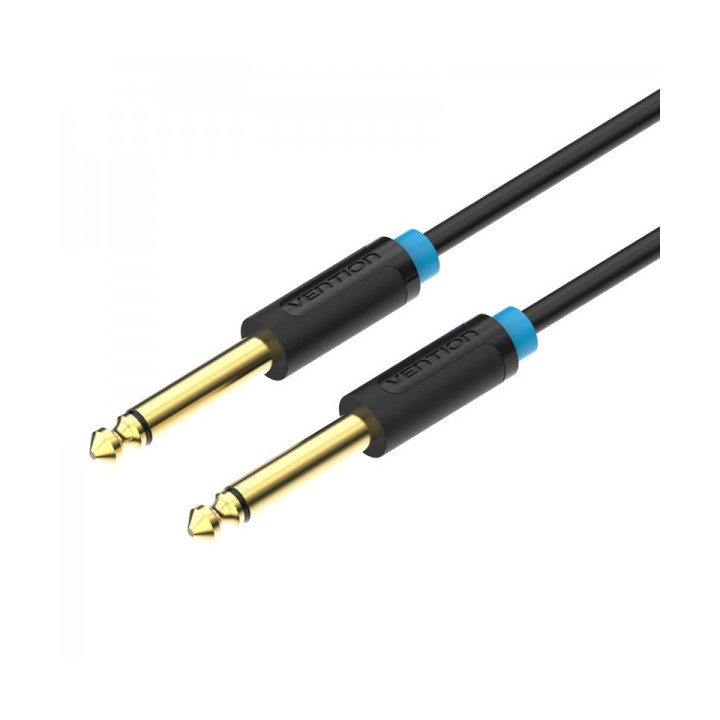 Vention Cable Estereo Jack 6.5 Macho a Jack 6.5 Macho - 10m - Color Negro