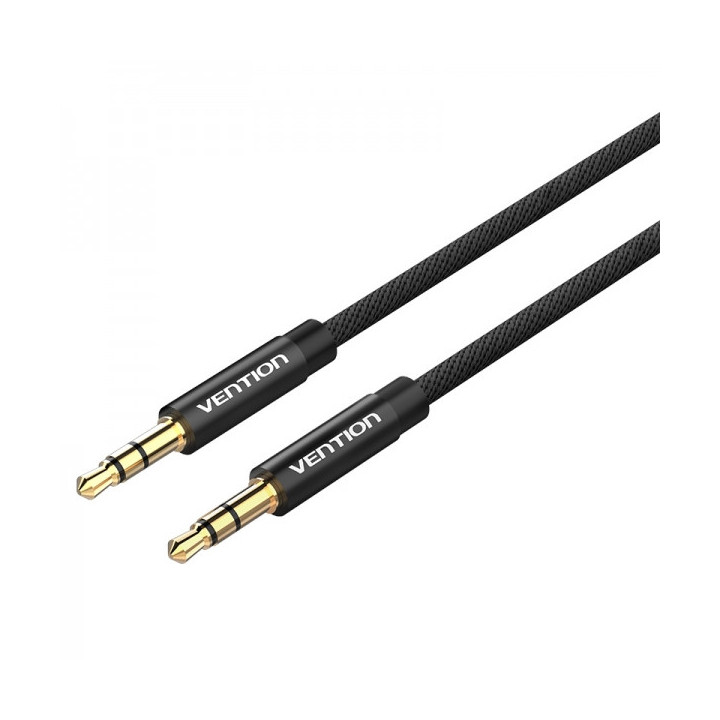 Vention Cable Estereo Jack Macho 3.5 a Jack Macho 3.5 - 0.5m - Color Negro