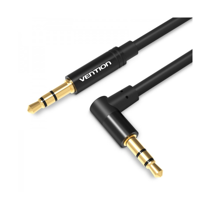 Vention Cable Estereo Jack 3.5 Macho a Jack 3.5 Macho - 1.5m - Color Negro