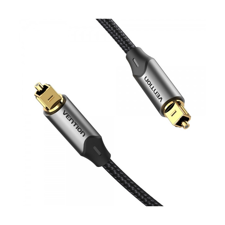 Vention Cable de Audio de Fibra Optica - 1m - Gris Metalizado