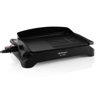 Orbegozo BC 4000 Barbacoa Electrica de Sobremesa - Potente y Versatil para Grandes Reuniones - Doble Zona de Grill y Plancha -