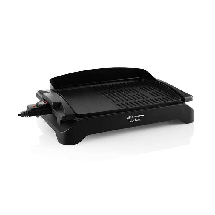 Orbegozo BC 4000 Barbacoa Electrica de Sobremesa - Potente y Versatil para Grandes Reuniones - Doble Zona de Grill y Plancha -