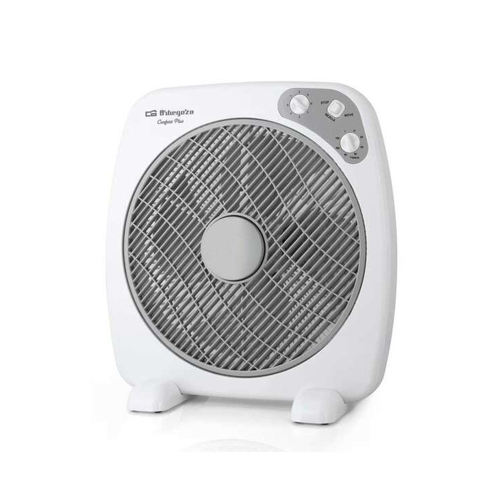 Orbegozo BF 0140 Ventilador Portatil con Difusor Rotativo y Temporizador - Ideal para Oficina