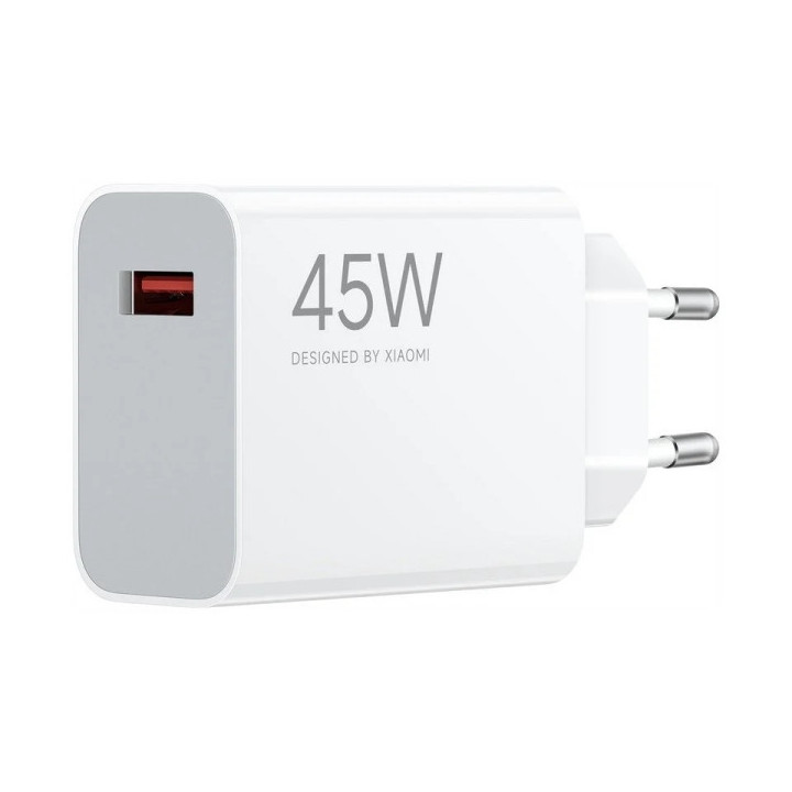 Xiaomi Cargador de Pared 45W QC3.0 - USB-A - Carga Rapida - Color Blanco