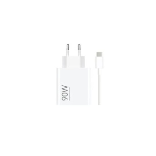 Xiaomi HyperCharge Cargador GaN Universal de Pared 90W - USB-A - Carga Rapida - Color Blanco
