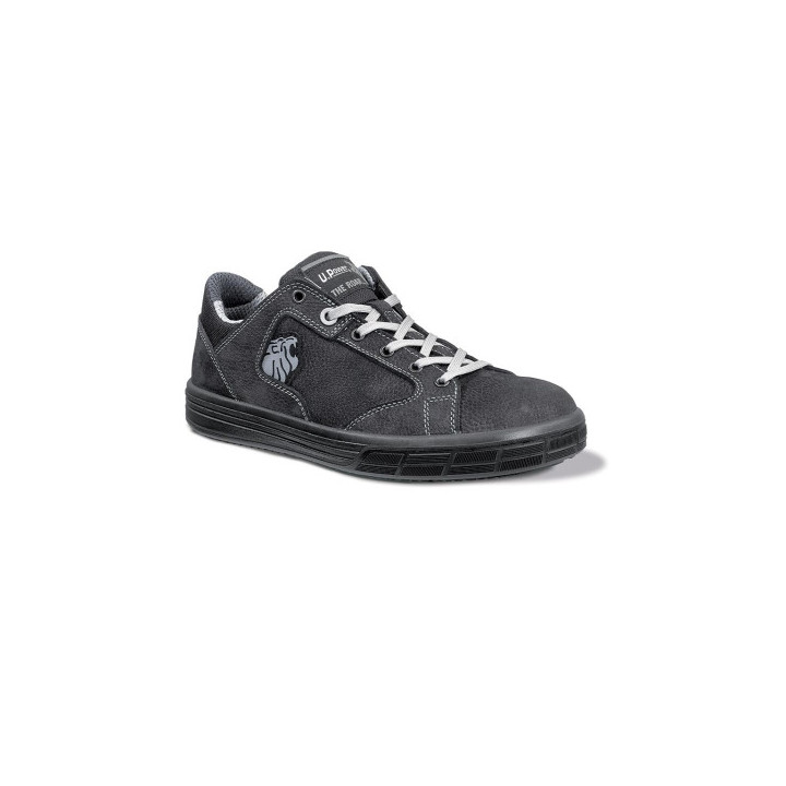 Upower King S Calzado de Seguridad Bajos - Talla 35 - Cuero Nubuck Natural