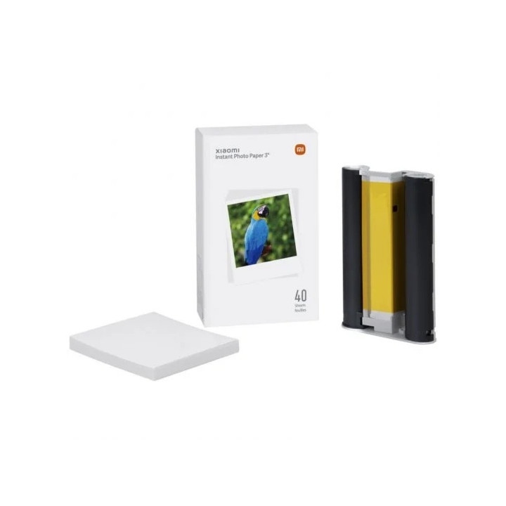 Xiaomi Instant Photo Paper 3" Papel Fotografico para Impresora Xiaomi Instant Photo 1S 40uds