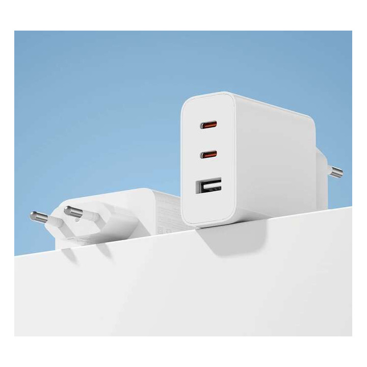 Xiaomi 67W GaN 2C1A Cargador de Pared para Smartphone USB-A 67W + Cable - Tecnologia GaN - Compacto y Portatil