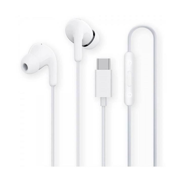 Xiaomi Mi Dual Driver Earphones Auriculares USB-C - Microfono Integrado - Resistencia IPX4 - Control en Cable - Color Blanco