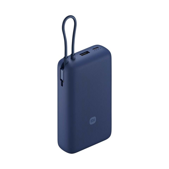 Xiaomi Bateria Externa/Power Bank 20000 mAh con - Carga Rapida 33W - Cable de Carga Integrado - Puertos 1x USB-A