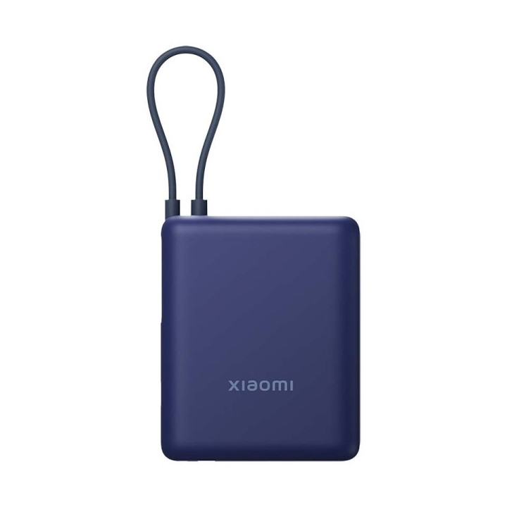 Xiaomi Ice Blue GL Powerbank 10000 mAh - 33W - Cable Integrado - Carga Rapida - Multiples Capas de Seguridad - Color Azul
