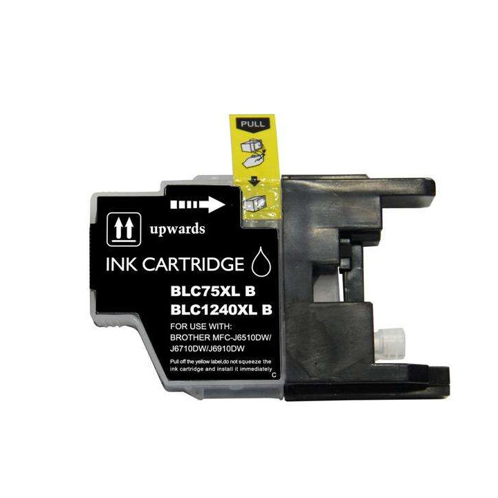 Brother LC1240XL/LC1220XL/LC1280XL Negro Cartucho de Tinta Generico - Reemplaza LC1240BK/LC1220BK/LC1280XLBK