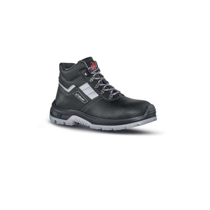 Upower Star RS S Calzado de Seguridad Botines - Talla 38 - Empeine Piel Flor Grana Mina