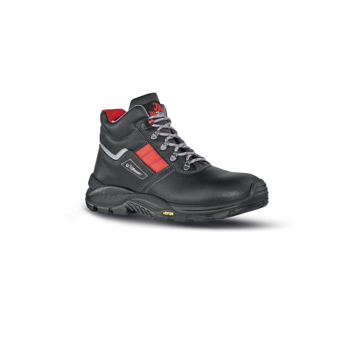 Upower Gravel S RS Botines de Seguridad - Talla 38 - Empeine Piel Flor Grana Mina