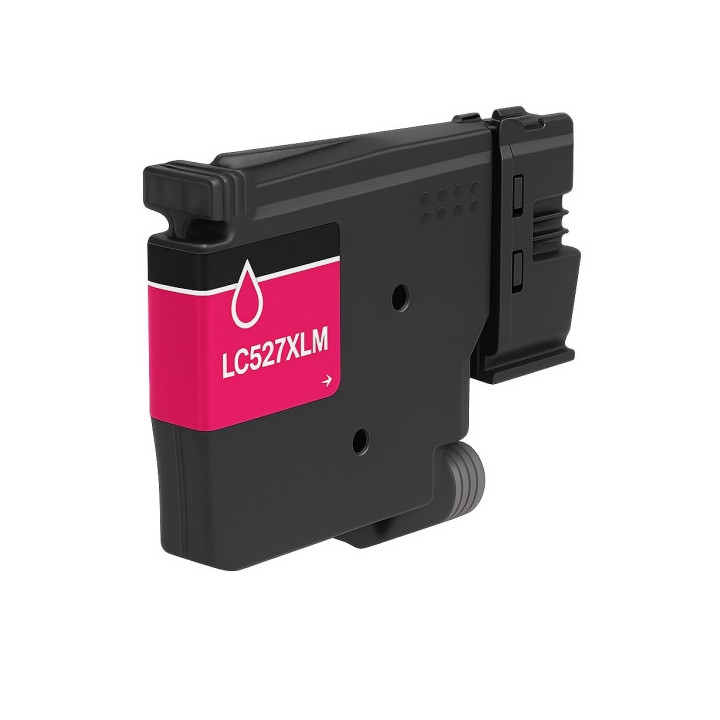 Brother LC527XL Magenta Cartucho de Tinta Pigmentada Generico - Reemplaza LC527XLM/LC527M