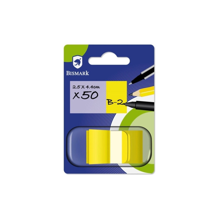 Bismark Dispensador con 50 Marcadores Reposicionables 44 x 25mm - Para Marcar