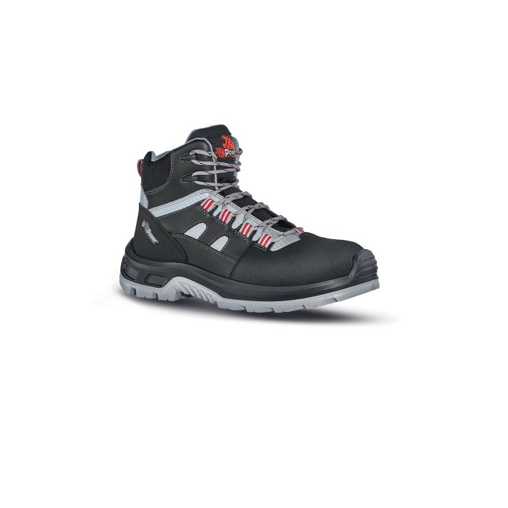Upower Cross S Calzado de Seguridad Botines - Talla 38 - Empeine Piel con Inserciones Matrix