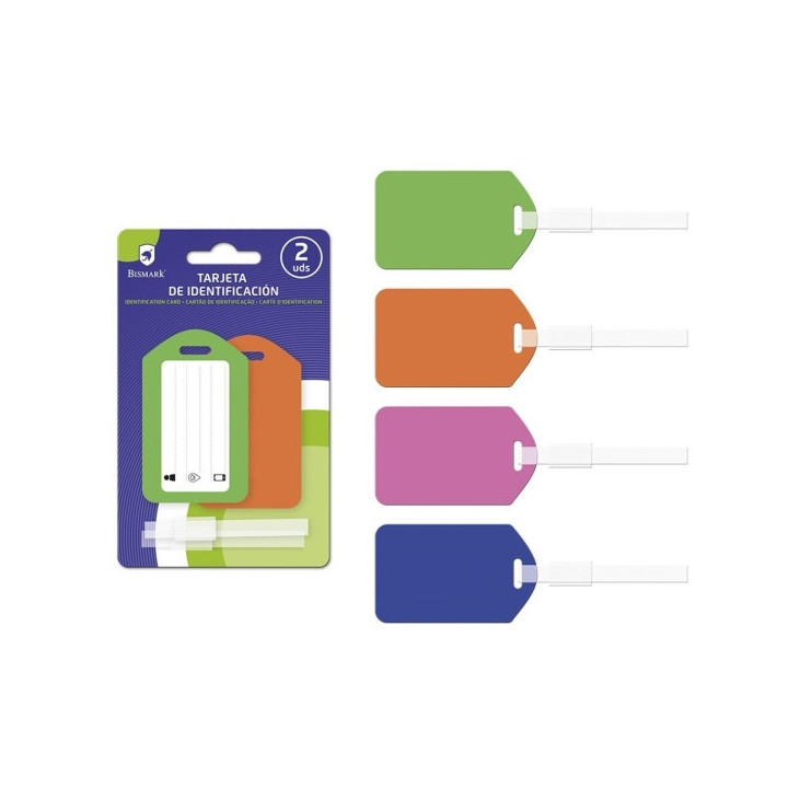 Bismark Pack con 2 Tarjetas Identificativas - 4 Colores Aleatorios