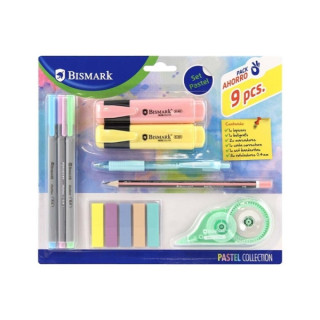 Bismark Pastel Pack Escolar con Lapicero