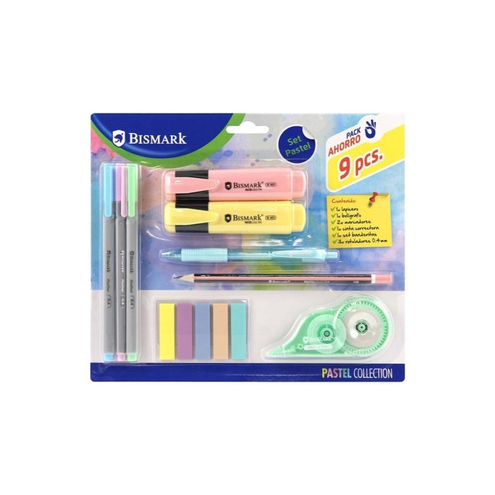 Bismark Pastel Pack Escolar con Lapicero