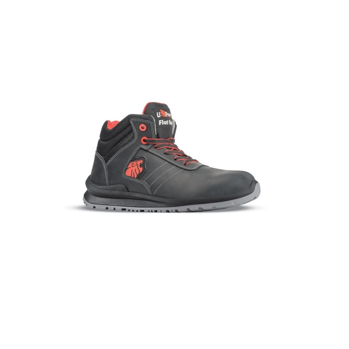 Upower Walter S Calzado de Seguridad Altos - Talla 38 - Cuero Pull-Up Hidrofugo