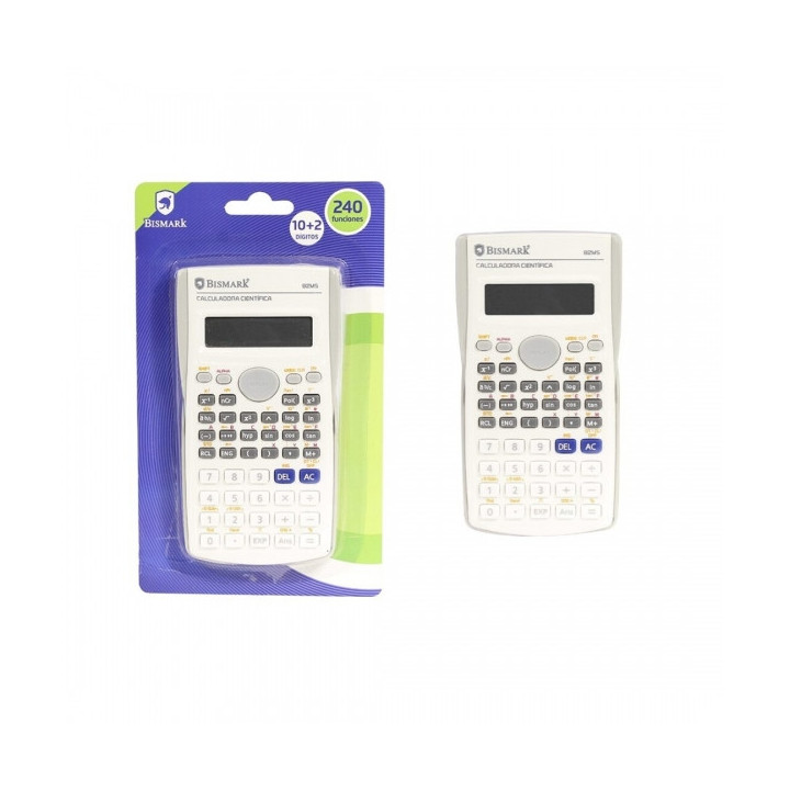 Bismark 82MS Calculadora Cientifica 12 Digitos con 240 Funciones - Tapa Protectora - Funcion Multi-Replay - Calculo de Fraccion