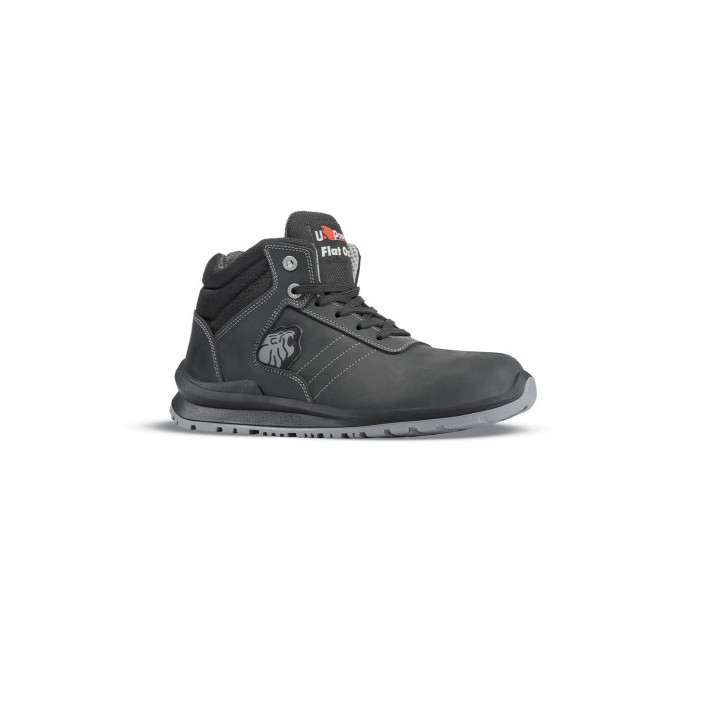 Upower Henry S Calzado de Seguridad Altos - Talla 35 - Cuero Pull-Up Hidrofugo