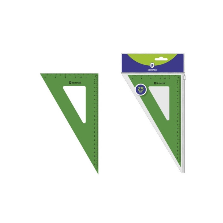 Bismark Cartabon Acrilico 25cm - Alta Calidad - Funda con Cierre - Color Verde