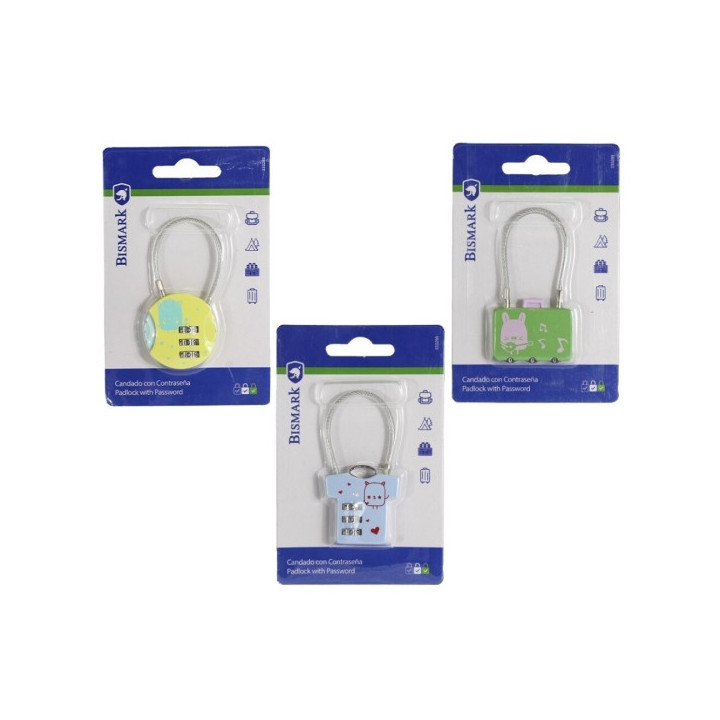Bismark Candado de Combinacion - 3 Diseños Diferentes