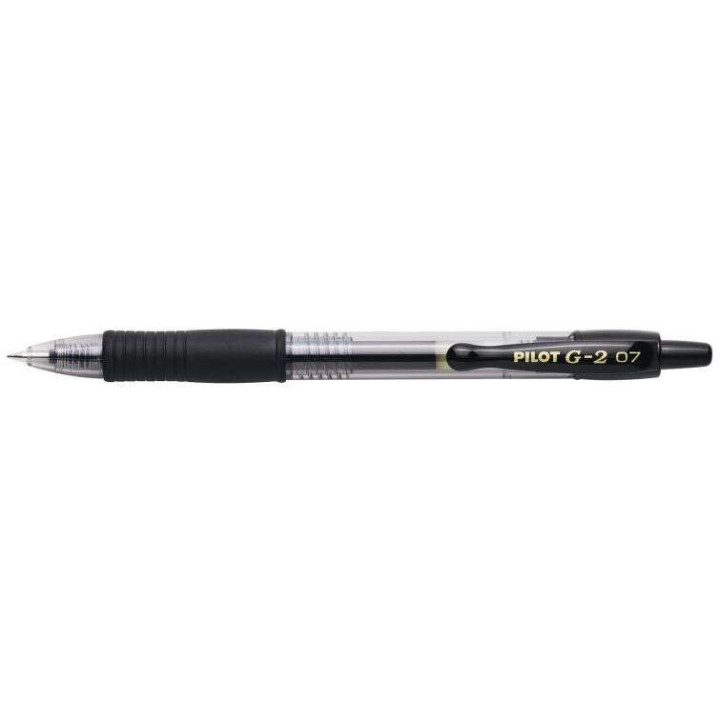 Pilot Boligrafo de Gel G2 Rollerball Retractil - Recargable - Punta de Bola Redonda 0.7mm - Trazo 0.32mm - Grip Ergonomico - Co
