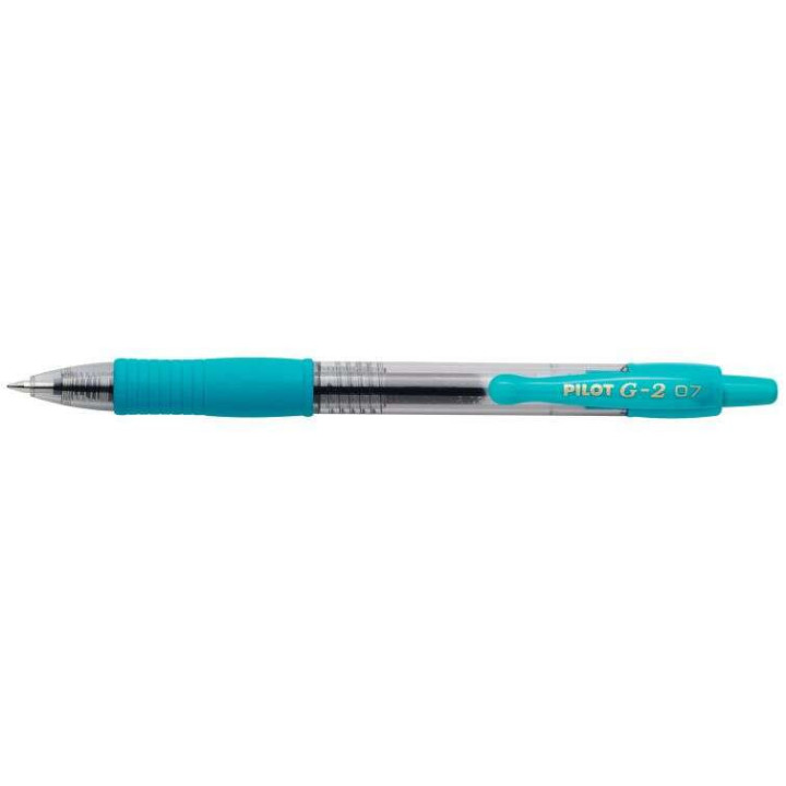 Pilot Boligrafo de Gel G2 Rollerball Retractil - Recargable - Punta de Bola Redonda 0.7mm - Trazo 0.32mm - Grip Ergonomico - Co