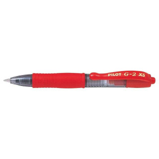 Pilot Boligrafo de Gel G2 Pixie XS Retractil - Punta de Bola Redonda 0.7mm - Trazo 0.32mm - Grip Ergonomico - Color Rojo