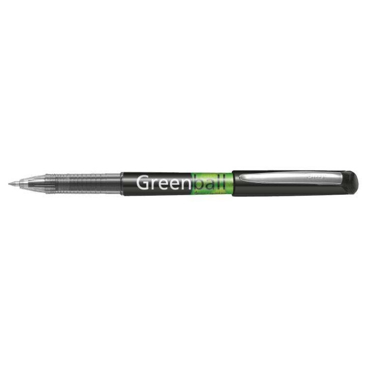 Pilot Boligrafo de Tinta Liquida Greenball - Recargable - Fabricado con Plastico Reciclado - Punta Media 0.7mm - Trazo 0.35mm -