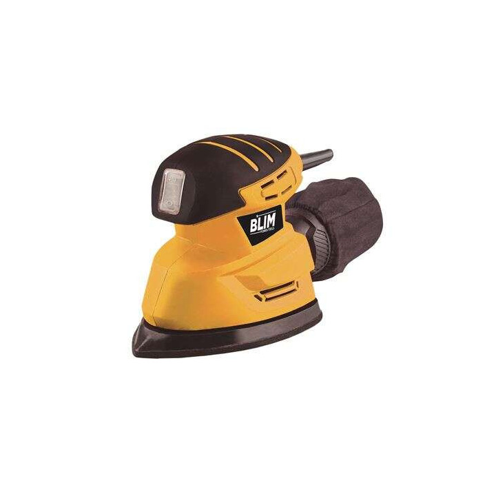 Blim Lijadora Orbital Tipo Mouse 130W - Velocidad Variable 0-15000rpm - Sistema Extraccion Polvo - Incluye Maletin con Accesori