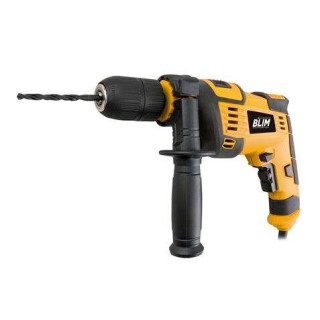 Blim Taladro Percutor 810W - Velocidad Regulable 0-3000rpm - Portabrocas de 13mm sin Llave - Boton de Bloqueo - Incluye Maletin