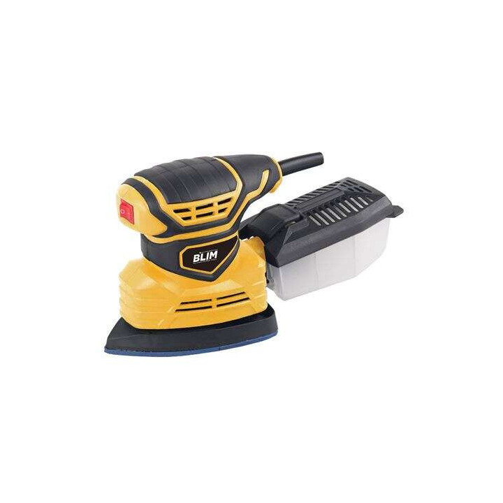 Blim Lijadora Delta Multifuncion 180W - Tamaño del Plato 140x140x80mm - Sistema Extraccion Polvo Cyclone - 3 Tipos de Plato