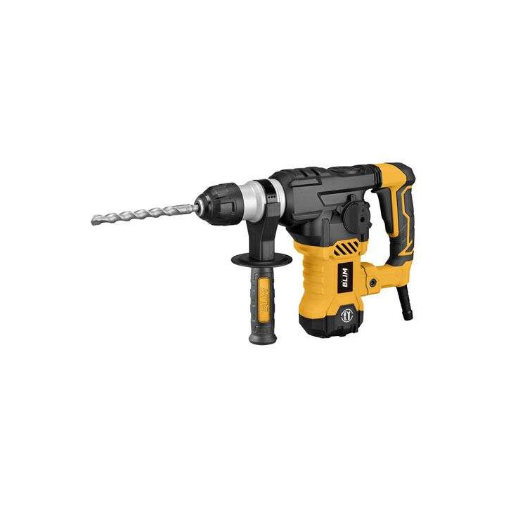 Blim Martillo SDS-Plus 1500W 800rpm - 4 Funciones - Potencia de Impacto 6J - 4.000 Impactos por Minuto - Incluye Brocas y Cince