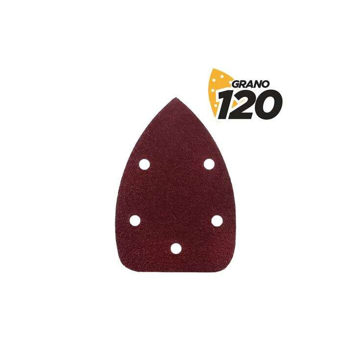 Blim Pack de 10 Lijas con Velcro para Lijadora BL0124 - Grano 120 - Formato Triangular
