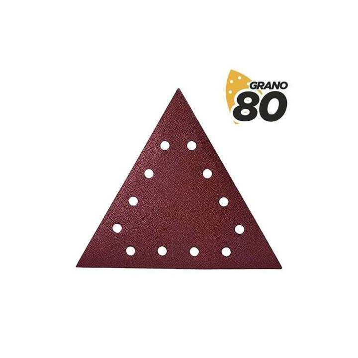Blim Pack de 5 Lijas con Velcro para Lijadora BL0223 - Grano 80 - Formato Triangular