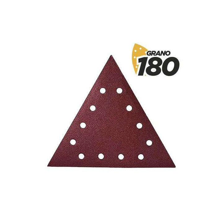 Blim Pack de 5 Lijas con Velcro para Lijadora BL0223 - Grano 180 - Formato Triangular