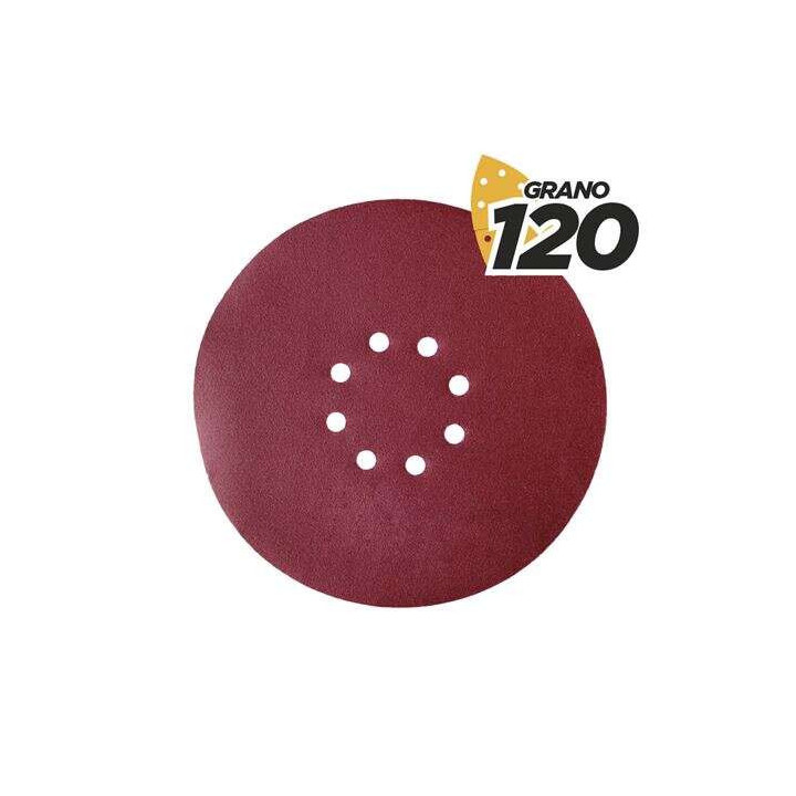 Blim Pack de 5 Lijas con Velcro para Lijadora BL0223 - Grano 120 - Formato Circular