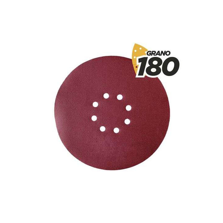 Blim Pack de 5 Lijas con Velcro para Lijadora BL0223 - Grano 180 - Formato Circular