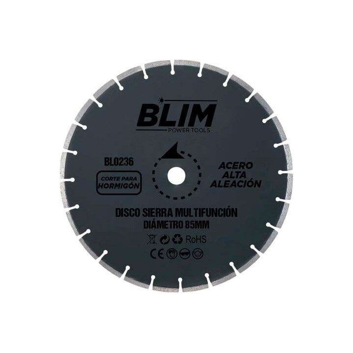 Blim Disco Corte de Hormigon y Marmol para Sierra Multifuncion 85mm