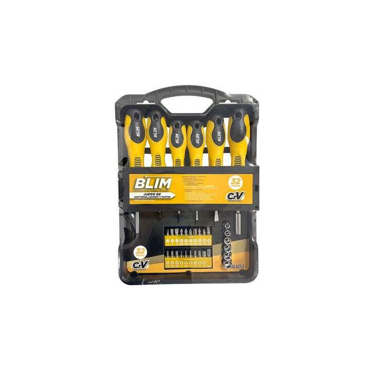 Blim Juego 32 Piezas Destornilladores y Puntas